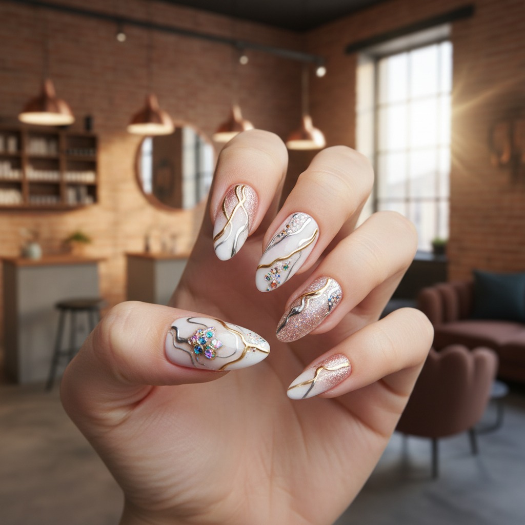 Manicure from Mimosa salon located in Wilmington, NC