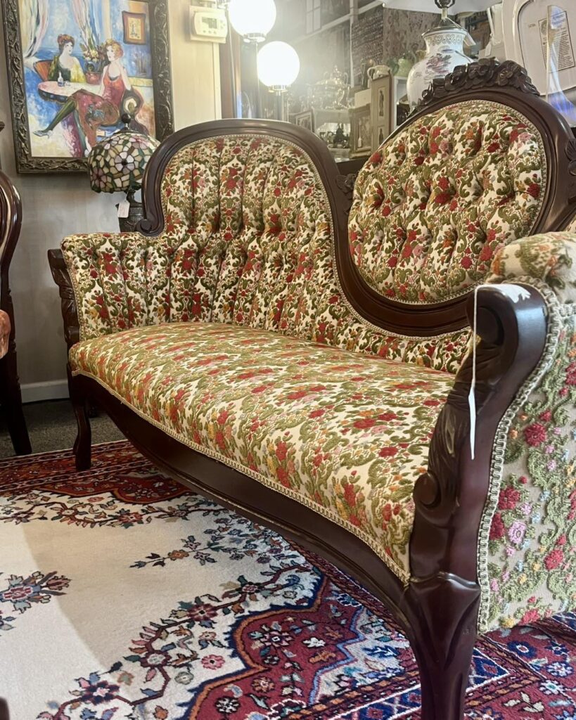 A vintage couch from The Ivy Cottage