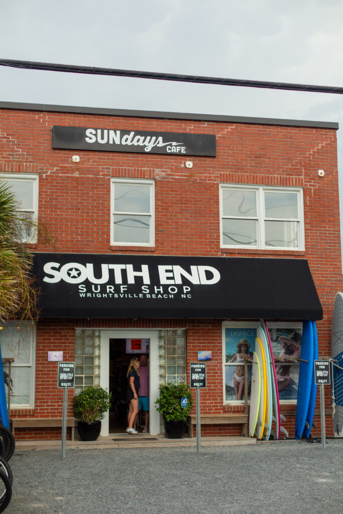 Surf store and coffee shop by Wrightsville Beach