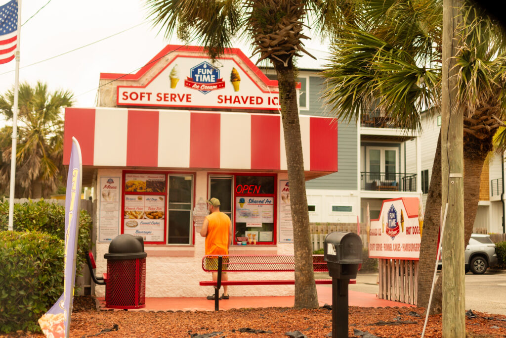 Ice cream shop in Carolina Beach