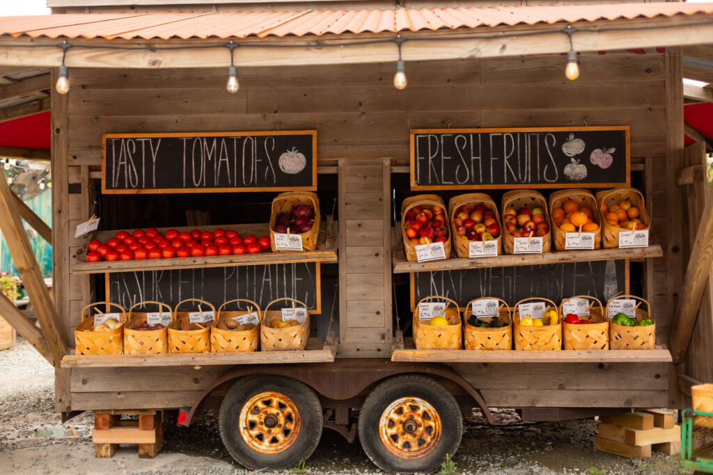 Produce stand in Carolina Beach