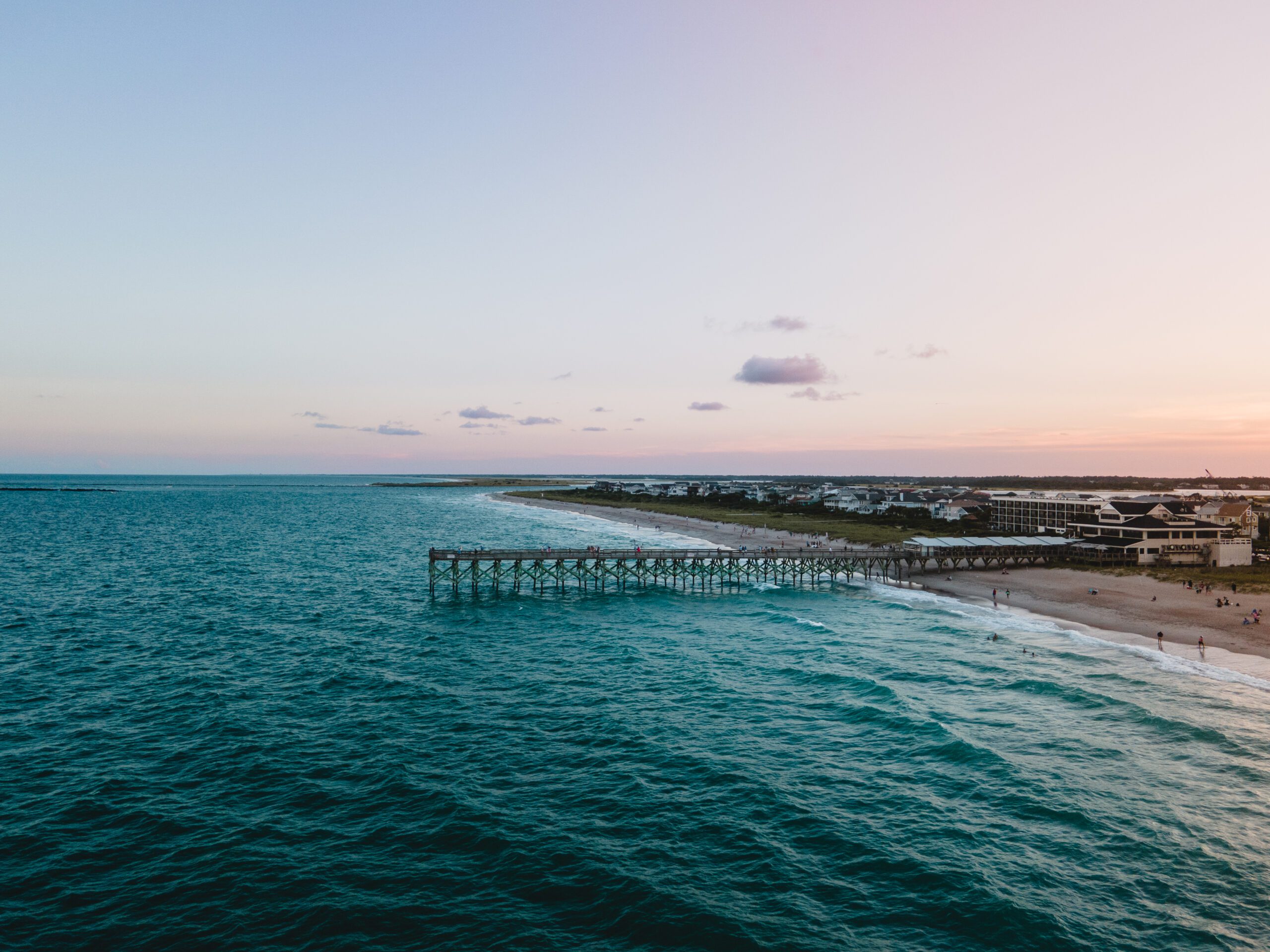 drone image of Wrighstville Beach, North Carolina