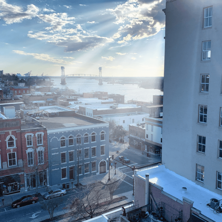 Cityscape of downtown ILM Wilmington has world impact Arth Real Estate