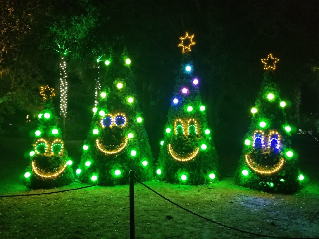 The Singing Christmas Trees at Enchanted Airlie -- Airlie Garden's annual Christmas Light show. (FACEBOOK)