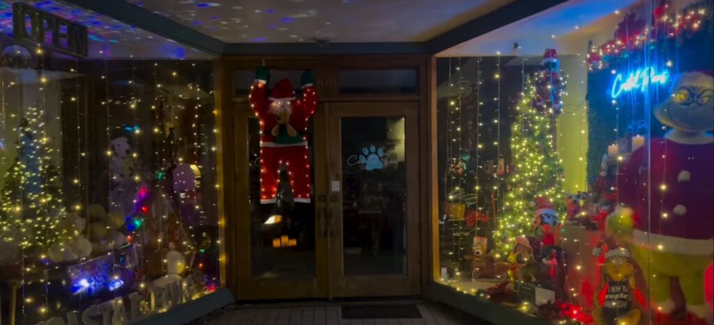 Exterior of Coastal Paws, winner of the People's Choice Award in ILM's Battle of the Bulbs