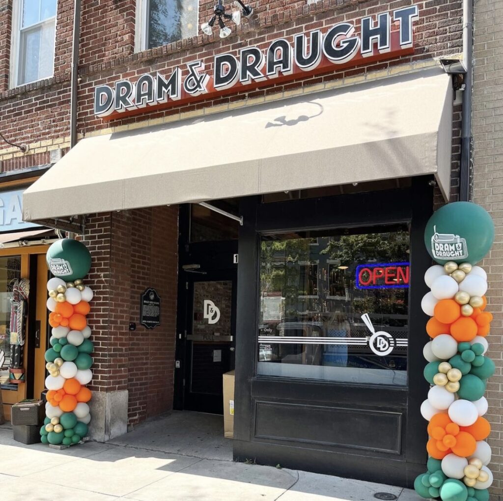 Exterior of Dram and Draught Wilmington location, a new business from the Triangle