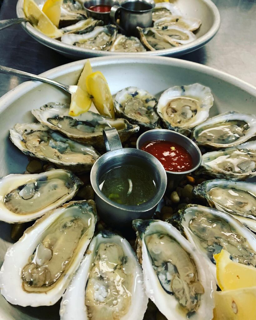 raw oysters from Catch restaurant