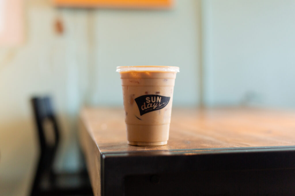 An iced coffee from SUNdays on Wrightsville Beach, near Wilmington