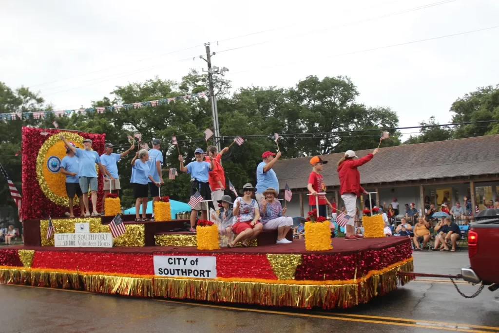 Southport 4th of July parade float