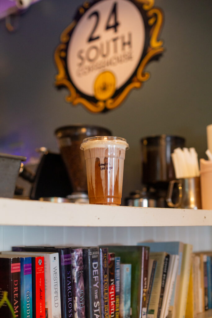 Iced coffee from 24 South in Wilmington
