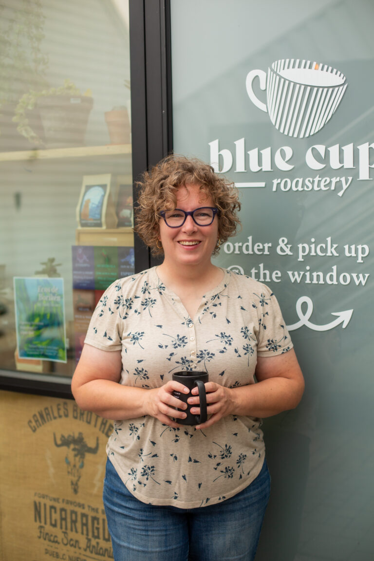 Amy Heggen, entrepreneurial mind behind Blue Cup Roastery and Coffee Fest in Wilmington's Cargo District by Arth Real Estate Group