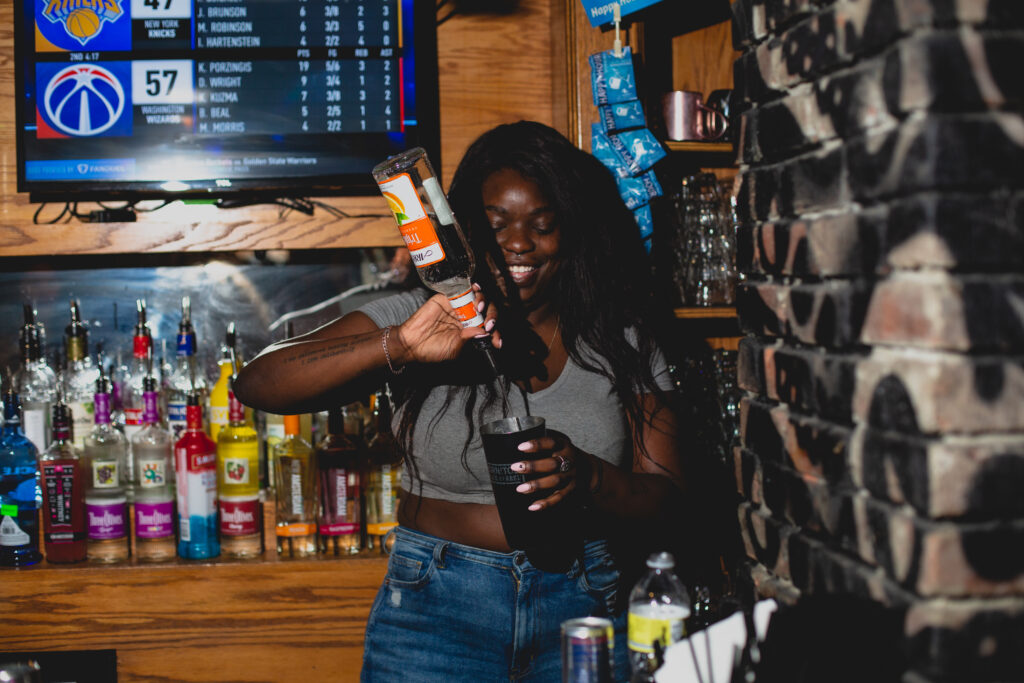 Bartender at The Pour House, Joe Apkarian's business in Wilmington