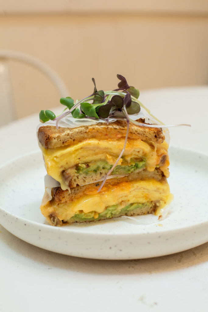 Gluten-free sandwich from Drift Coffee + Kitchen, a gluten-free option for Wilmington locals